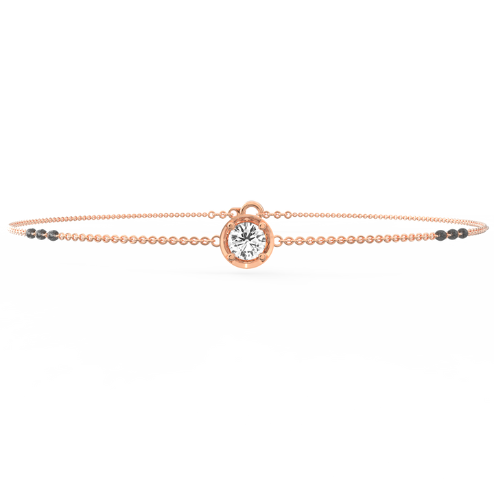 Solitaire Majesty Mangalsutra Charm Bracelet