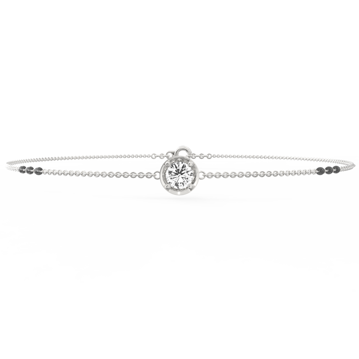 Solitaire Majesty Mangalsutra Charm Bracelet