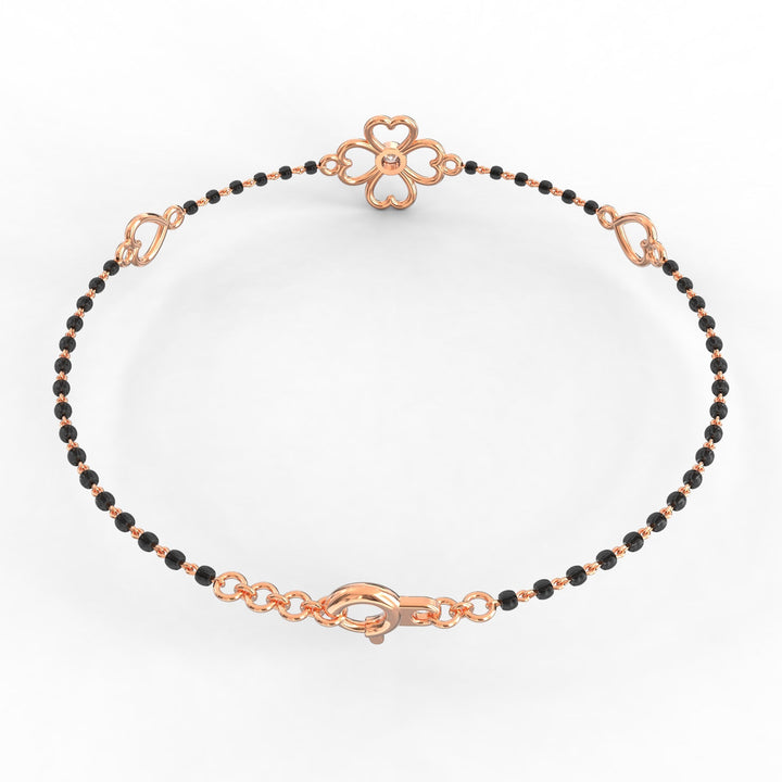 Blossom Brilliance Solitaire Circlet Mangalsutra Bracelet