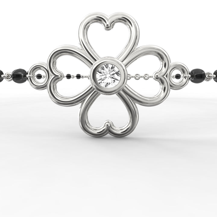 Blossom Brilliance Solitaire Circlet Mangalsutra Bracelet