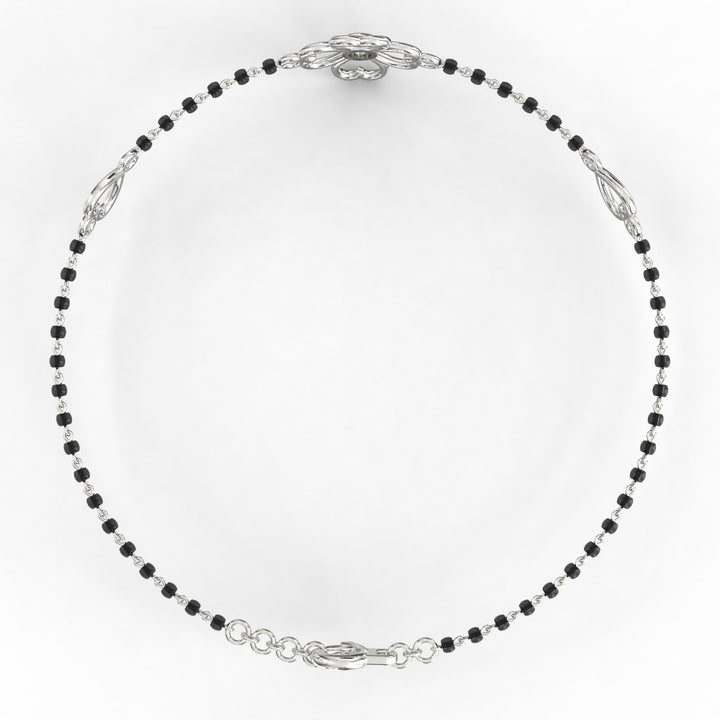 Blossom Brilliance Solitaire Circlet Mangalsutra Bracelet