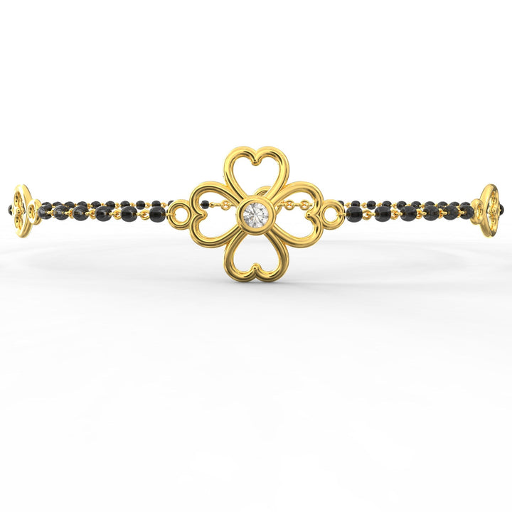 Blossom Brilliance Solitaire Circlet Mangalsutra Bracelet