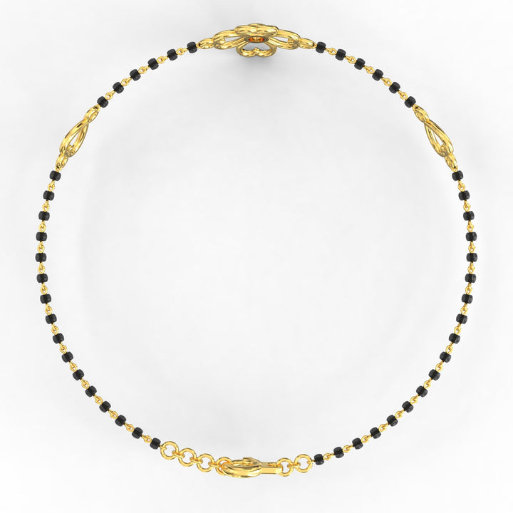 Blossom Brilliance Solitaire Circlet Mangalsutra Bracelet