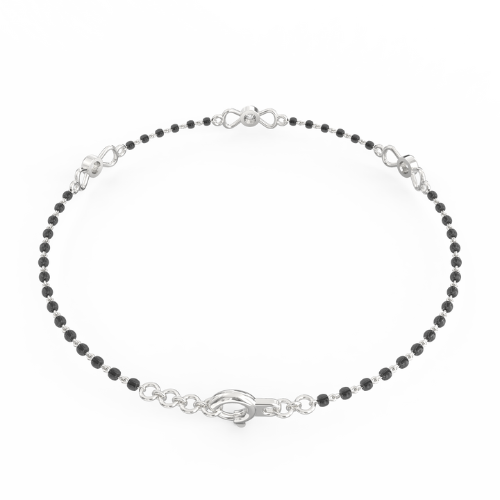 Serenade of Solitaire and Petals Mangalsutra Bracelet