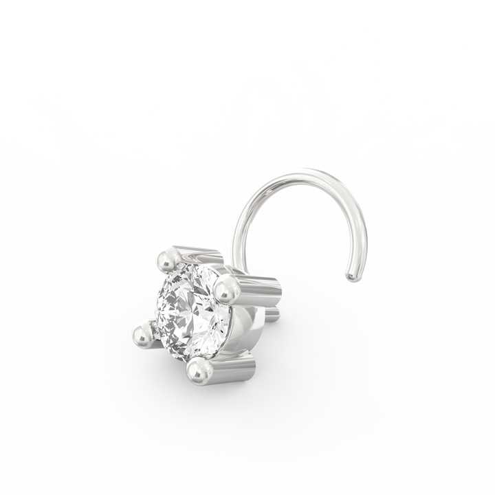 Radiant Solitaire Nose Stud