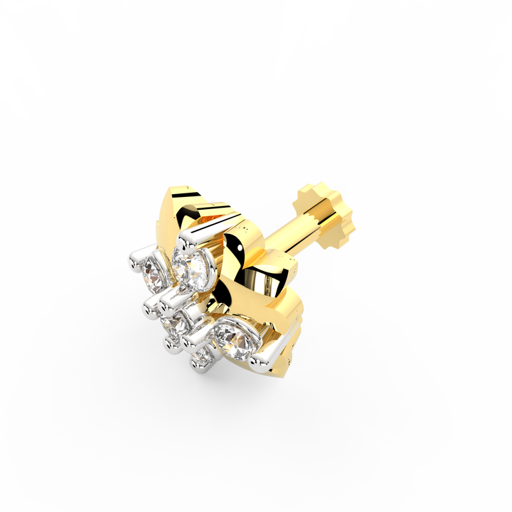 Graceful Gleam Diamond Nose Stud