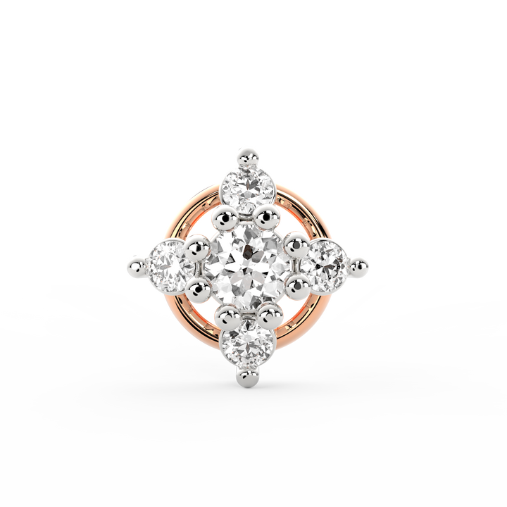 Intricate Charisma Diamond Nose Pin
