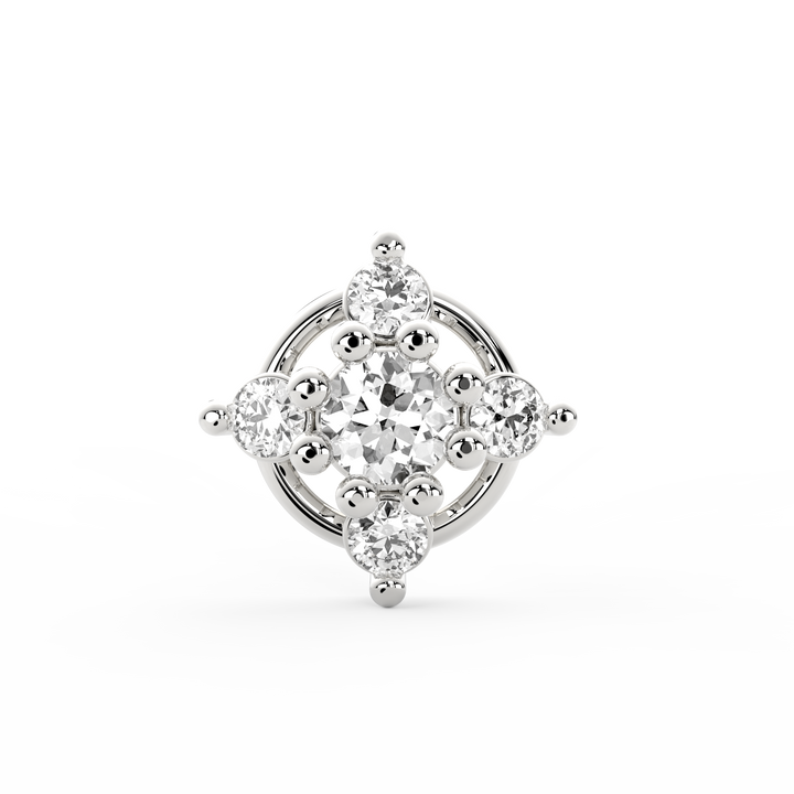 Intricate Charisma Diamond Nose Pin