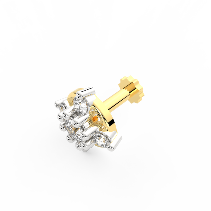Intricate Charisma Diamond Nose Pin
