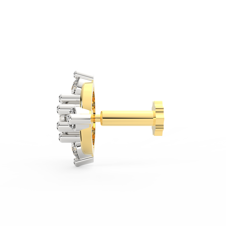 Intricate Charisma Diamond Nose Pin