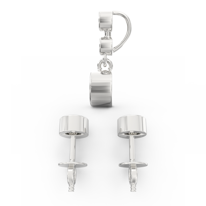 Solitaire Pendant & Earring Set