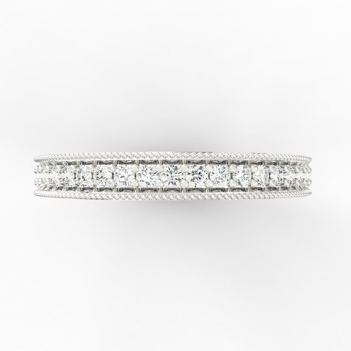 Diamond Contour Wedding Band