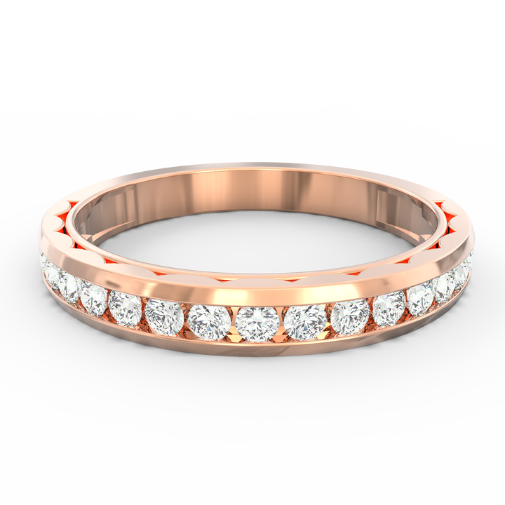 Shamphoré Elegance Diamond Channel Set Wedding Band