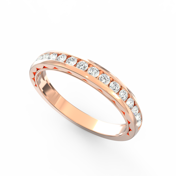 Shamphoré Elegance Diamond Channel Set Wedding Band