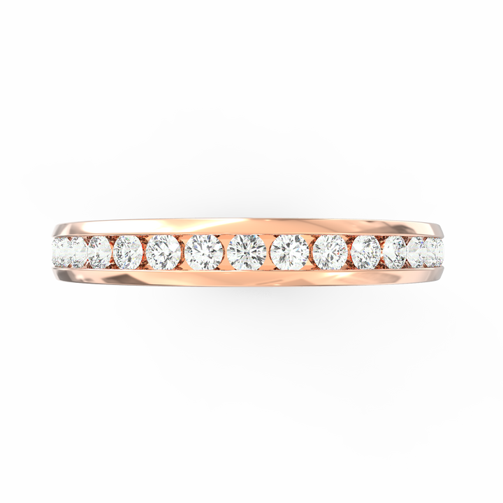 Shamphoré Elegance Diamond Channel Set Wedding Band