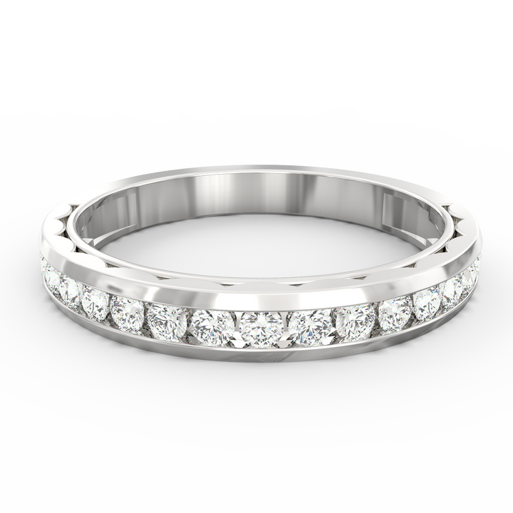 Shamphoré Elegance Diamond Channel Set Wedding Band