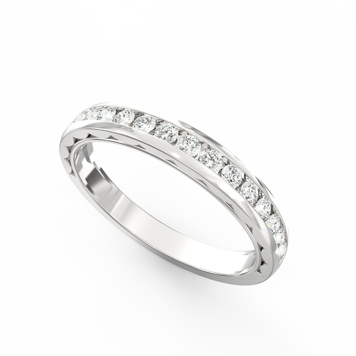 Shamphoré Elegance Diamond Channel Set Wedding Band