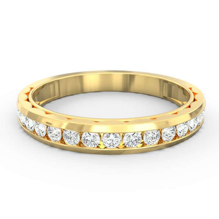 Shamphoré Elegance Diamond Channel Set Wedding Band