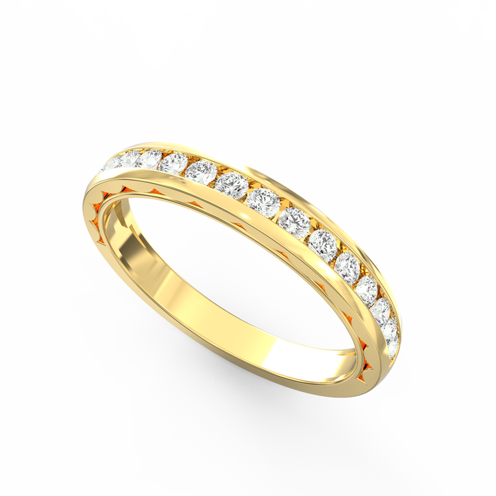 Shamphoré Elegance Diamond Channel Set Wedding Band
