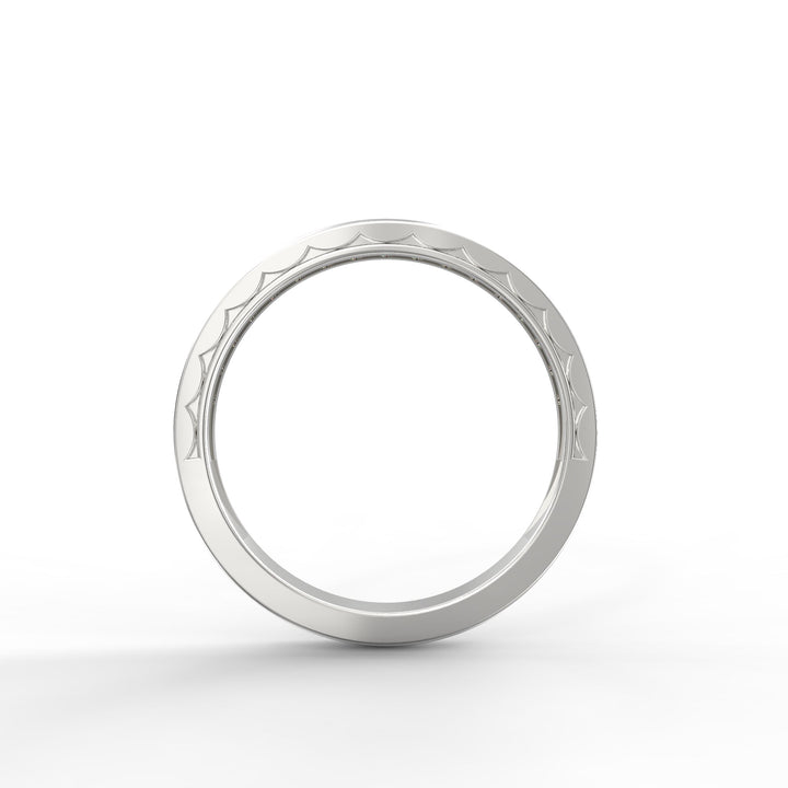 Diamond Channel Set Wedding Band