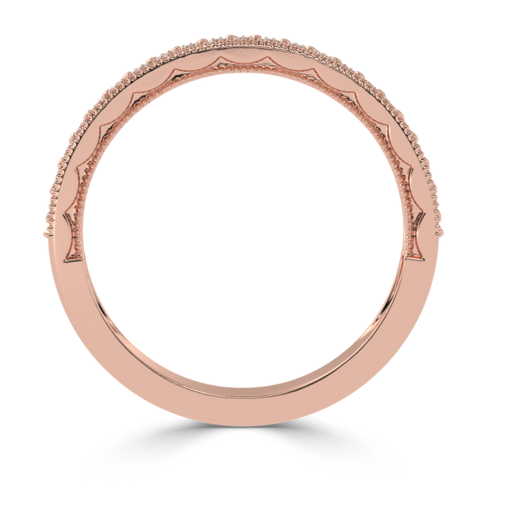 Classic Elegance - Milgrain Diamond Band Ring