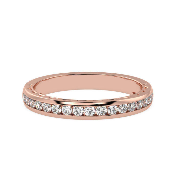 Timeless Brilliance - Channel Set Diamond Wedding Band Ring
