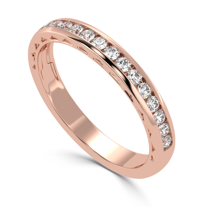Timeless Brilliance - Channel Set Diamond Wedding Band Ring