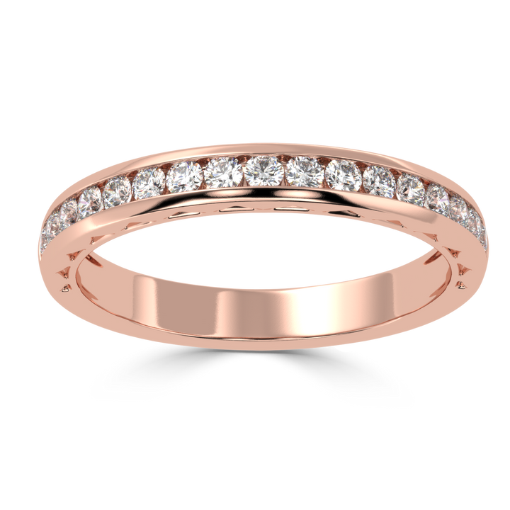 Timeless Brilliance - Channel Set Diamond Wedding Band Ring