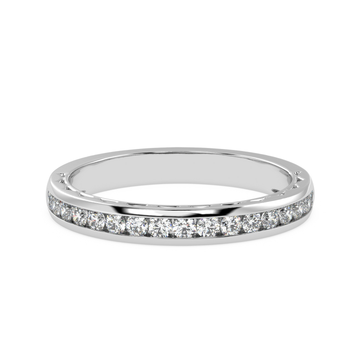 Timeless Brilliance - Channel Set Diamond Wedding Band Ring