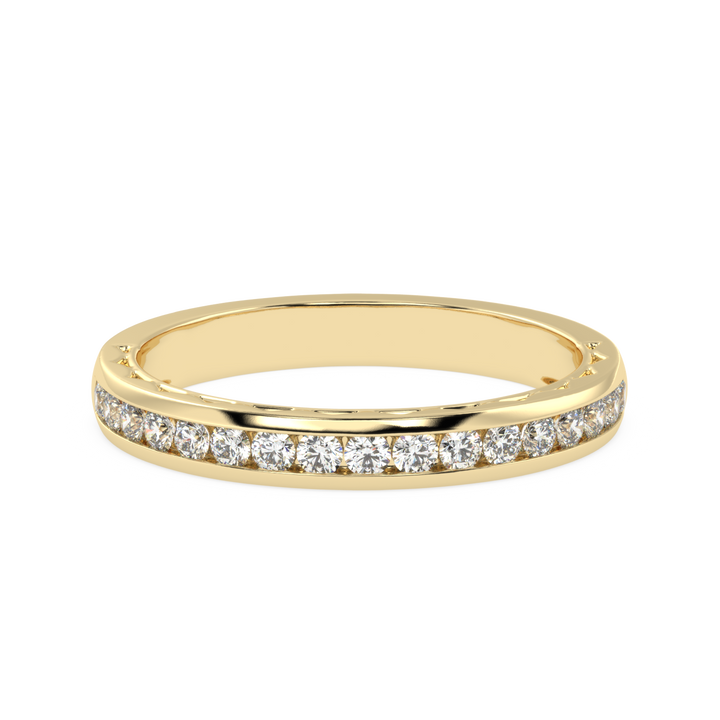 Timeless Brilliance - Channel Set Diamond Wedding Band Ring
