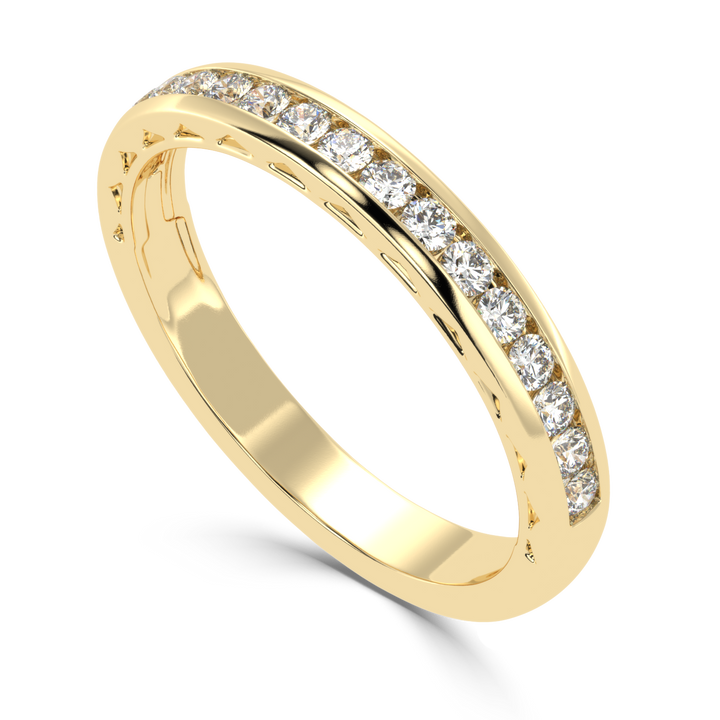 Timeless Brilliance - Channel Set Diamond Wedding Band Ring