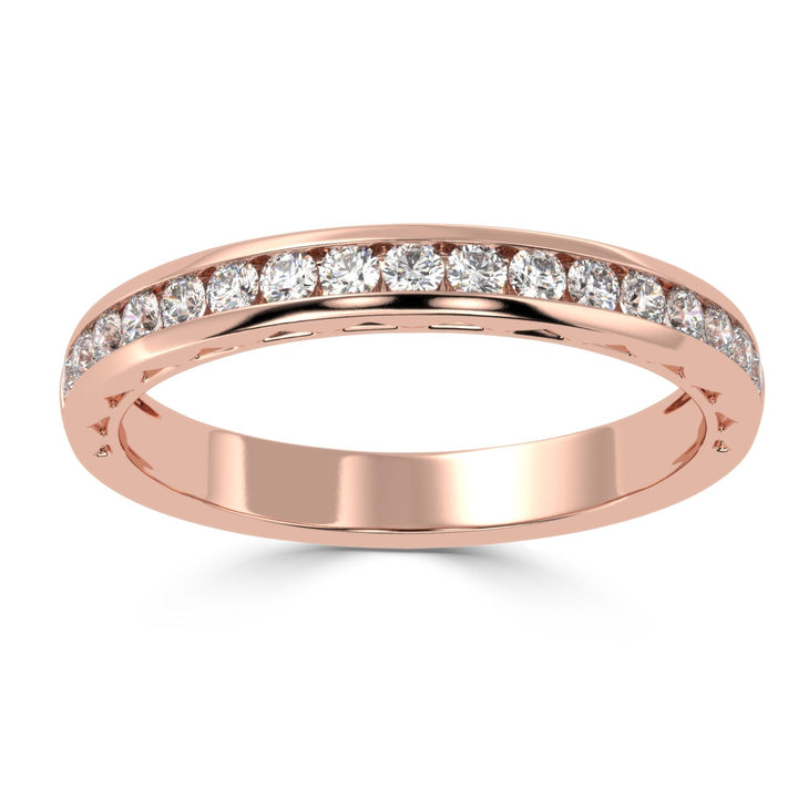 Timeless Brilliance - Channel Set Diamond Wedding Band Ring