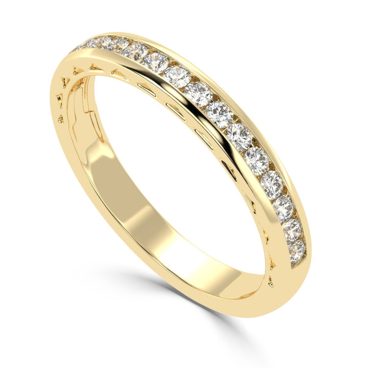 Timeless Brilliance - Channel Set Diamond Wedding Band Ring