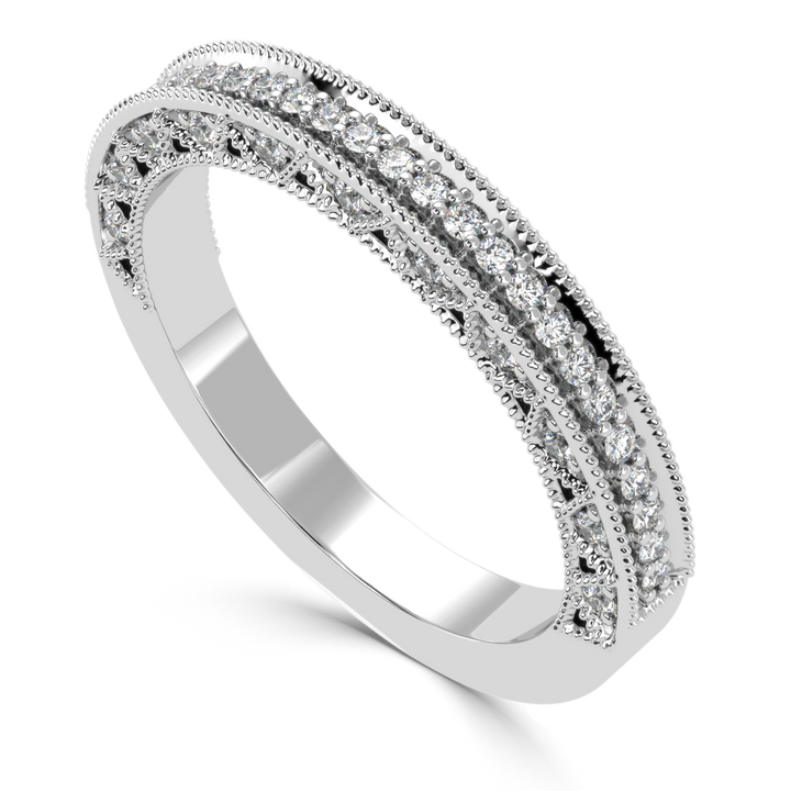 Elegance Revisited - Vintage-Style Diamond Band Ring