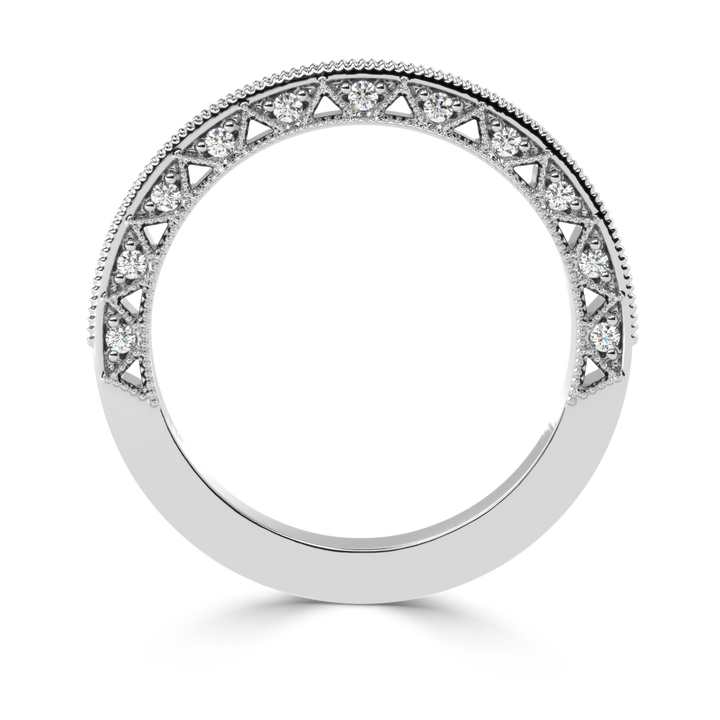 Elegance Revisited - Vintage-Style Diamond Band Ring