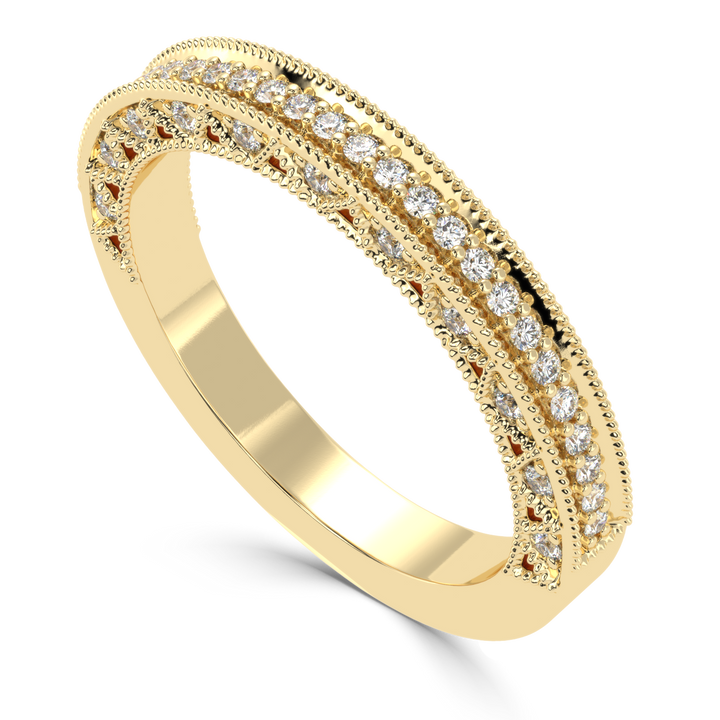 Elegance Revisited - Vintage-Style Diamond Band Ring