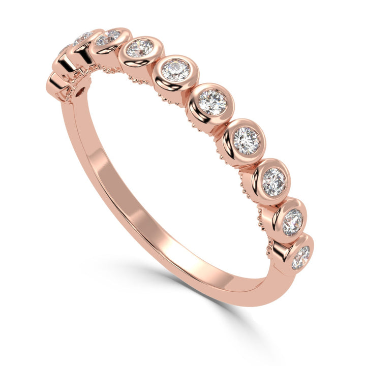 Understated Elegance - Bezel Set Diamond Band