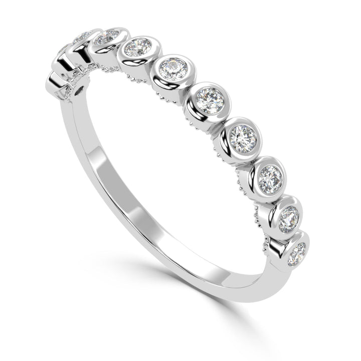 Understated Elegance - Bezel Set Diamond Band