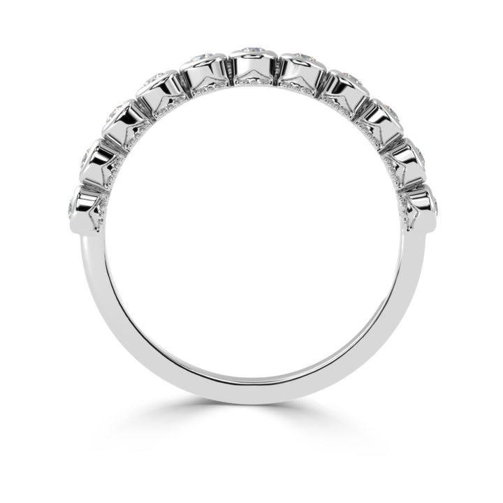 Understated Elegance - Bezel Set Diamond Band