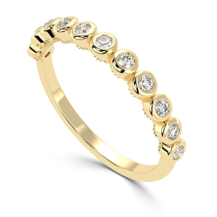 Understated Elegance - Bezel Set Diamond Band