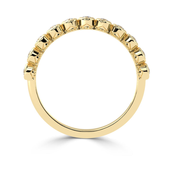 Understated Elegance - Bezel Set Diamond Band