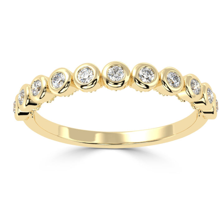 Understated Elegance - Bezel Set Diamond Band
