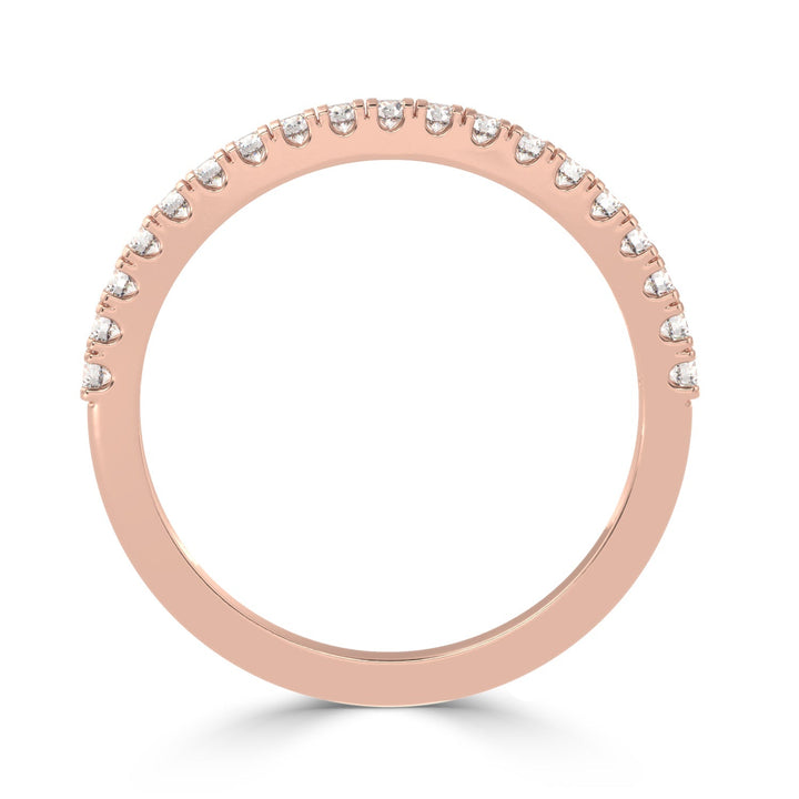 Timeless Beauty - Single Row Diamond Engagement Band Ring