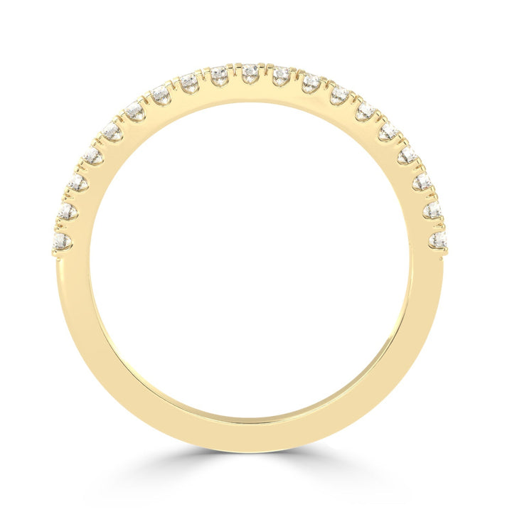 Timeless Beauty - Single Row Diamond Engagement Band Ring