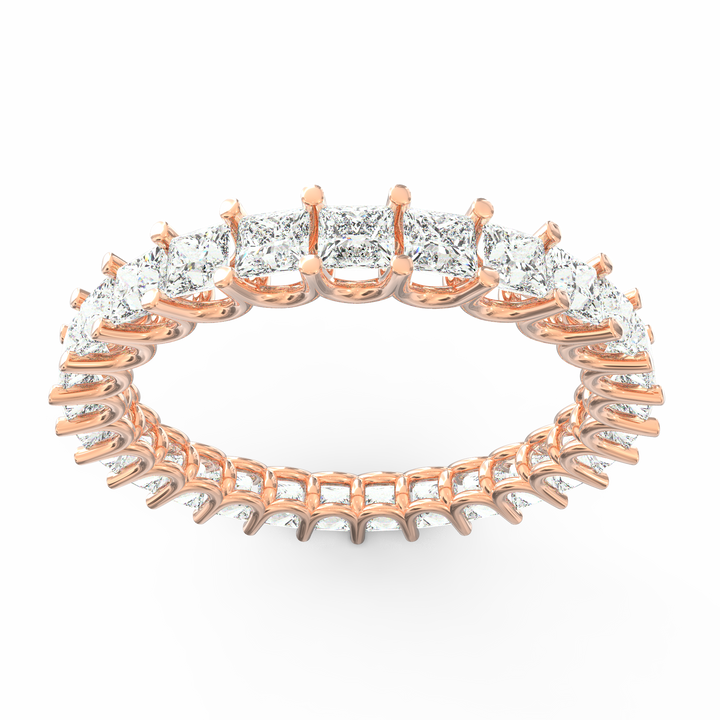 Endless Brilliance - Princess Cut Diamond Eternity Band Ring
