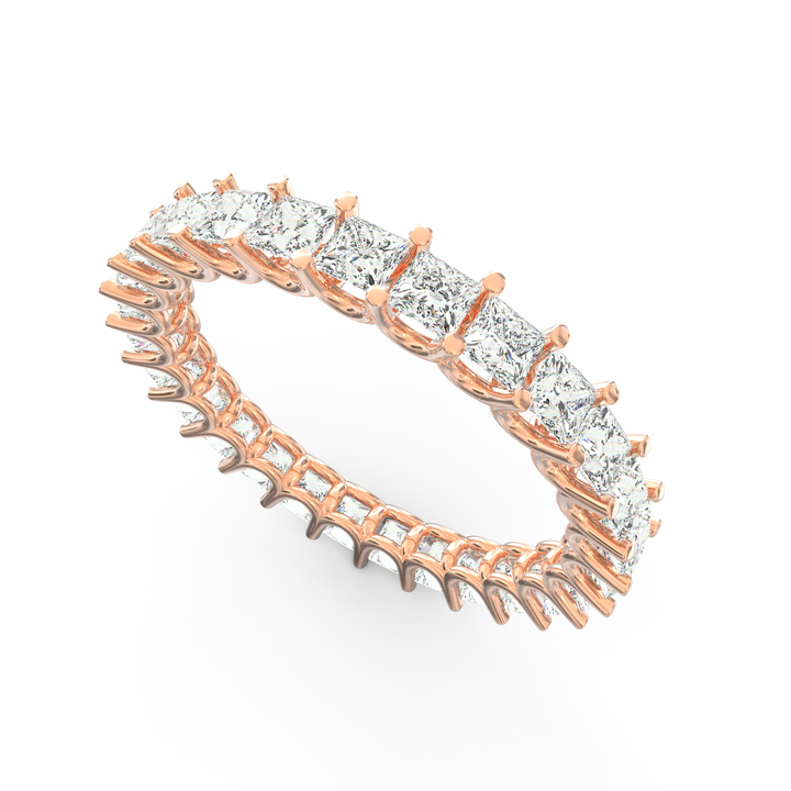 Endless Brilliance - Princess Cut Diamond Eternity Band Ring