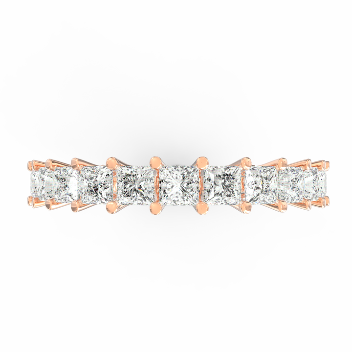 Endless Brilliance - Princess Cut Diamond Eternity Band Ring