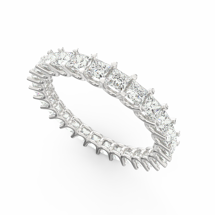 Endless Brilliance - Princess Cut Diamond Eternity Band Ring