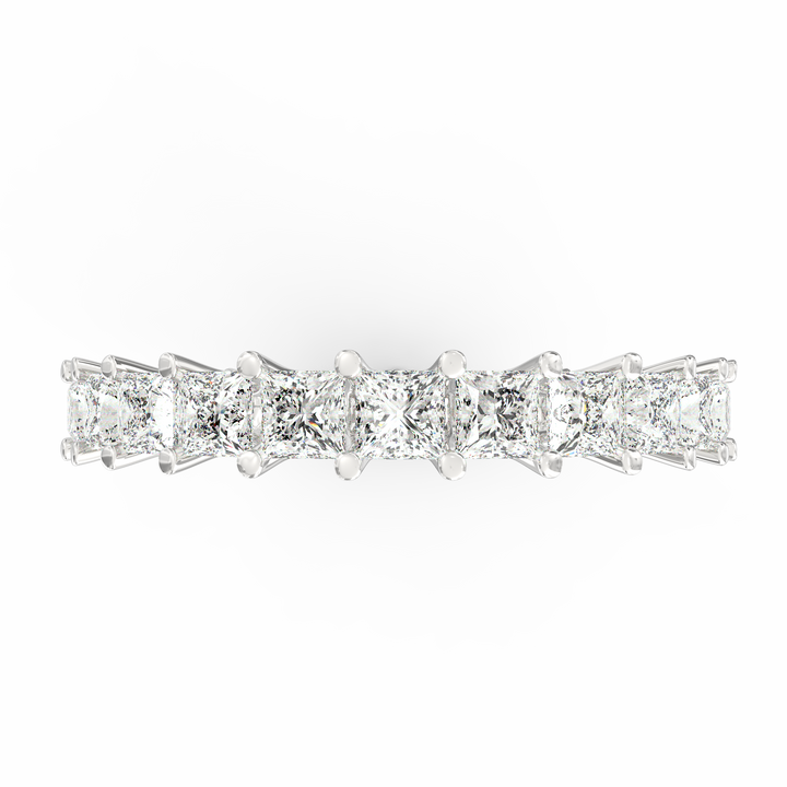 Endless Brilliance - Princess Cut Diamond Eternity Band Ring