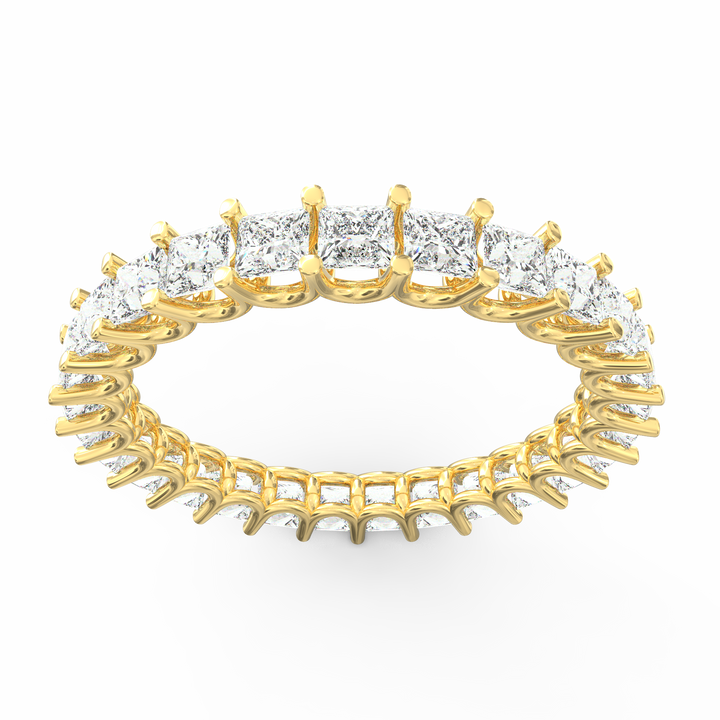 Endless Brilliance - Princess Cut Diamond Eternity Band Ring